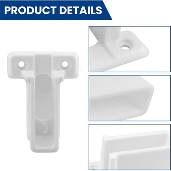 Wire Shelf End Brackets Closet Wall Mount Shelf Supports with Fasteners 4 Pack - Picture 3 of 8
